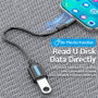 Vention Adaptador USB 3.1 Tipo-C Macho a USB-A Hembra Negro CCVBB